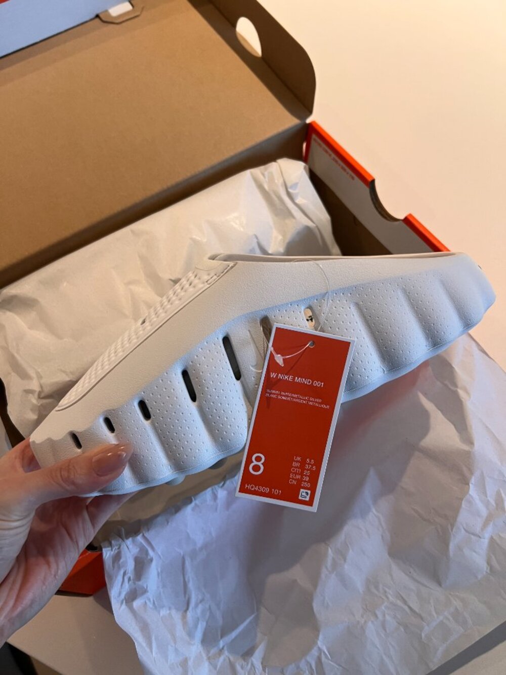 Nike Mind 001 Slides Size 8 Summit White